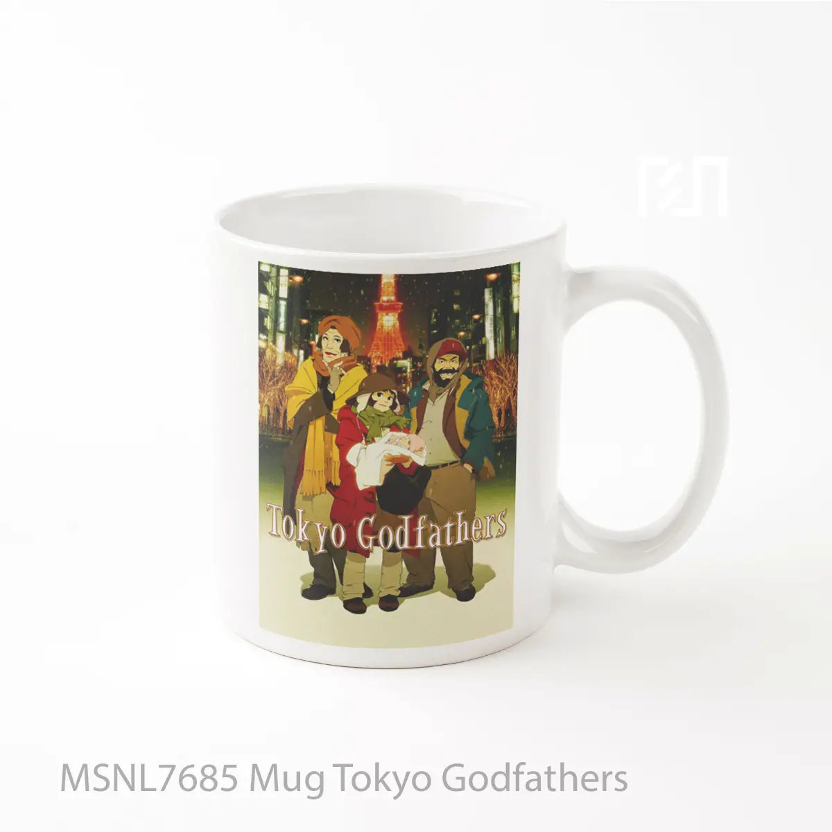 Mug Tokyo Godfathers Gelas Keramik Tema Film MSNL7685