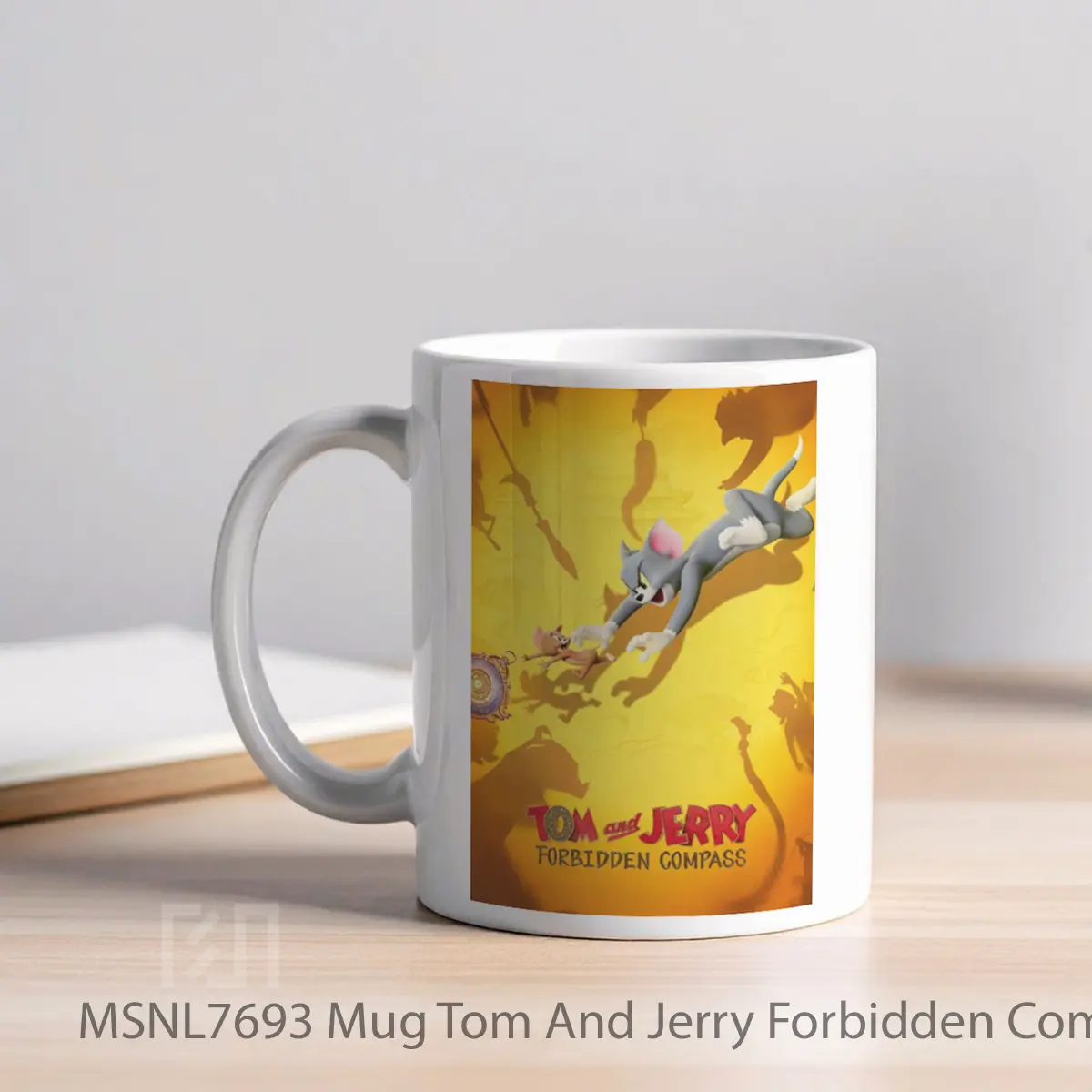 Mug Tom And Jerry Forbidden Compass Gelas Keramik Tema Film MSNL7693 - Tampak Kiri