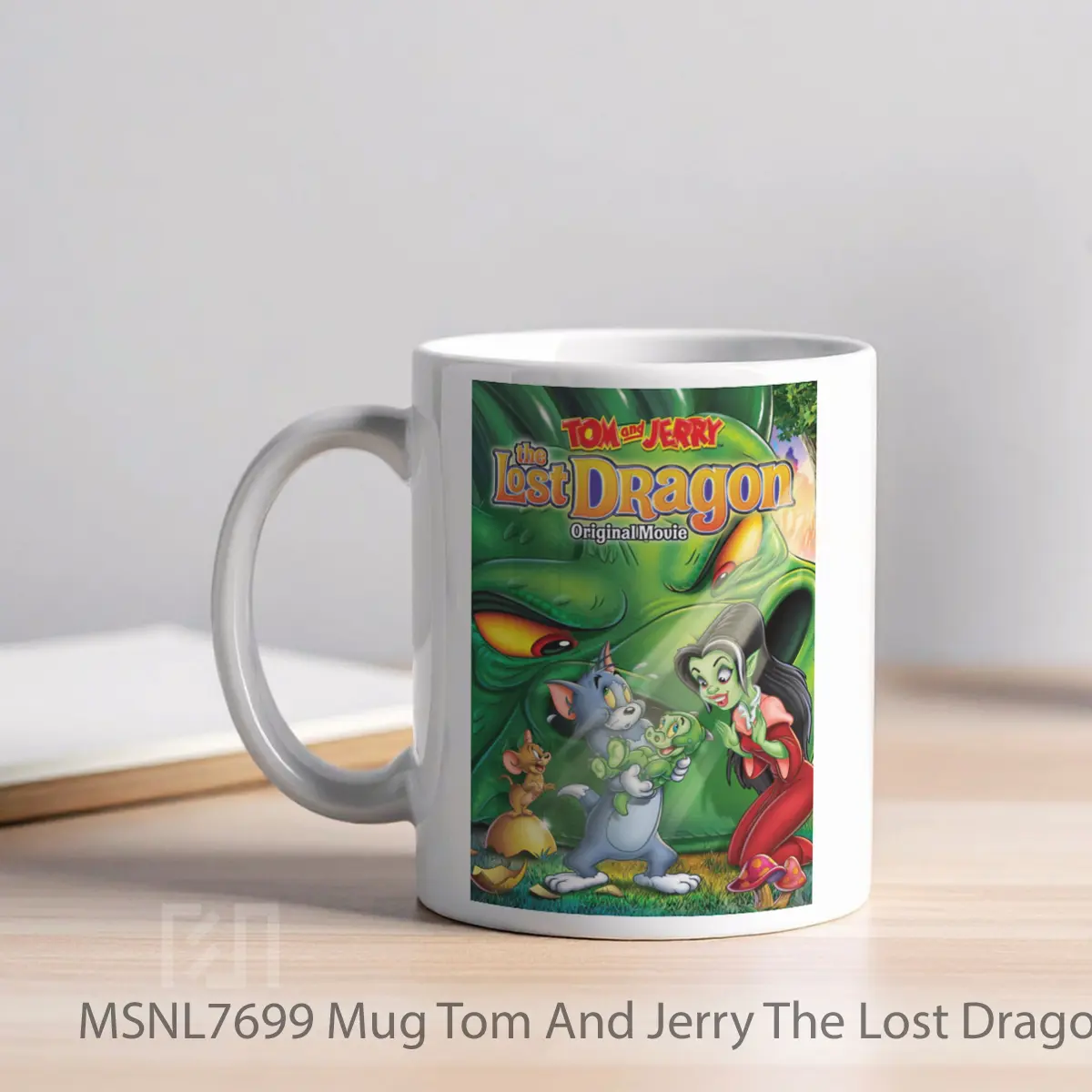 Mug Tom And Jerry The Lost Dragon Gelas Keramik Tema Film MSNL7699 - Tampak Kiri