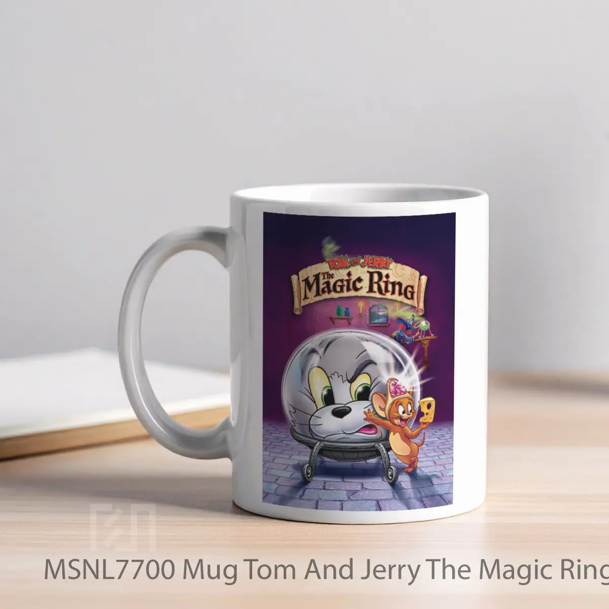 Mug Tom And Jerry The Magic Ring Gelas Keramik Tema Film MSNL7700 - Tampak Kiri