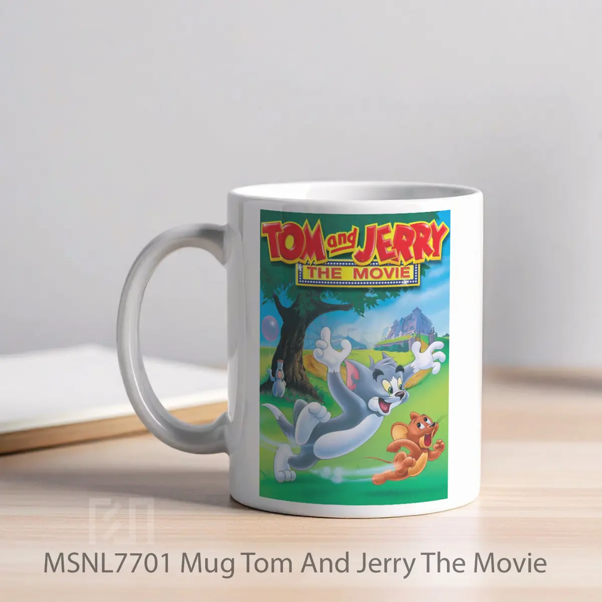 Mug Tom And Jerry The Movie Gelas Keramik Tema Film MSNL7701 - Tampak Kiri
