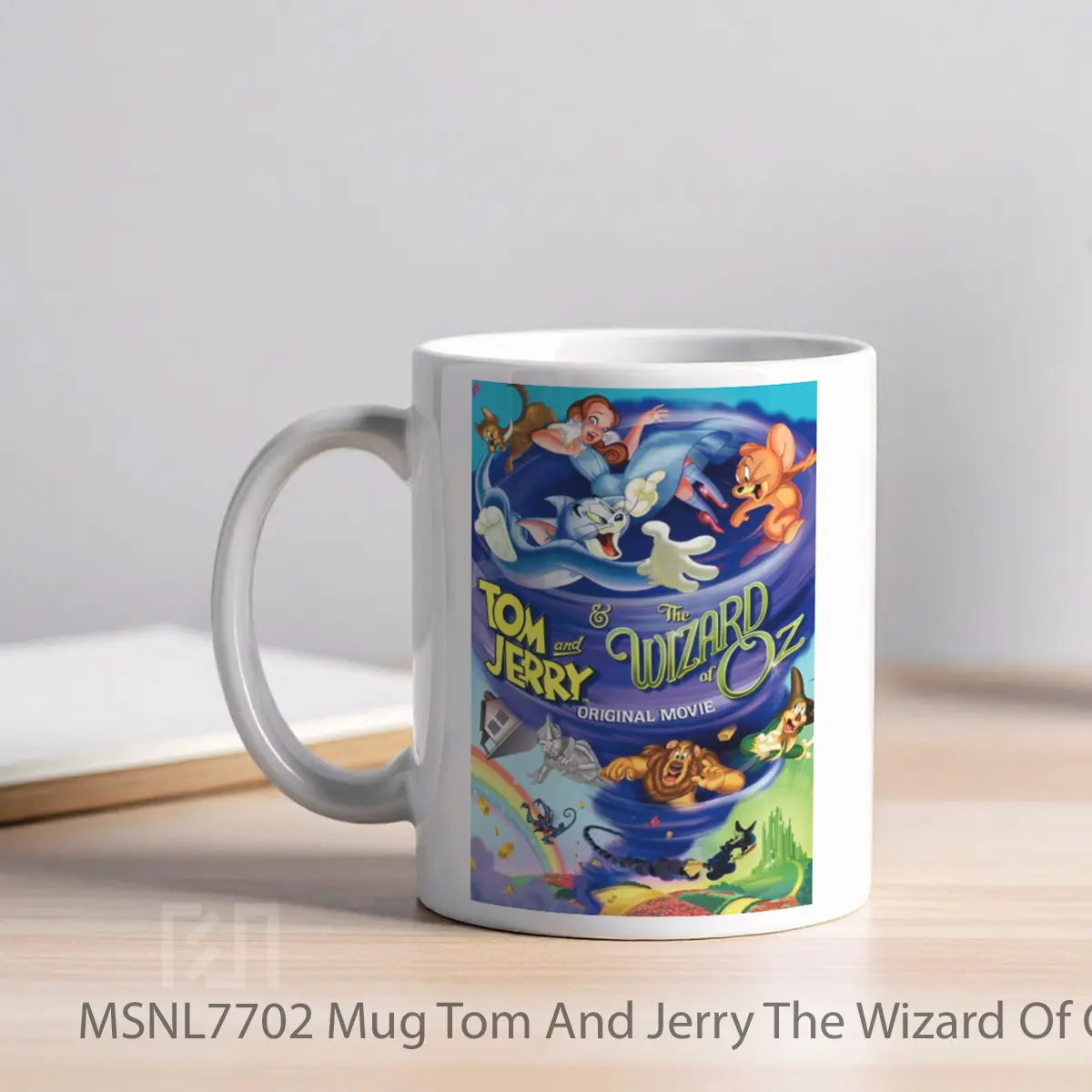 Mug Tom And Jerry The Wizard Of Oz Gelas Keramik Tema Film MSNL7702 - Tampak Kiri