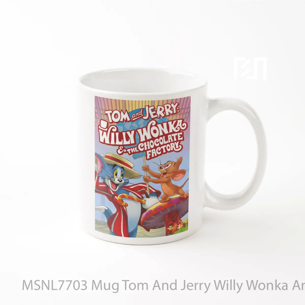 Mug Tom And Jerry Willy Wonka And The Chocolate Factory Gelas Keramik Tema Film MSNL7703