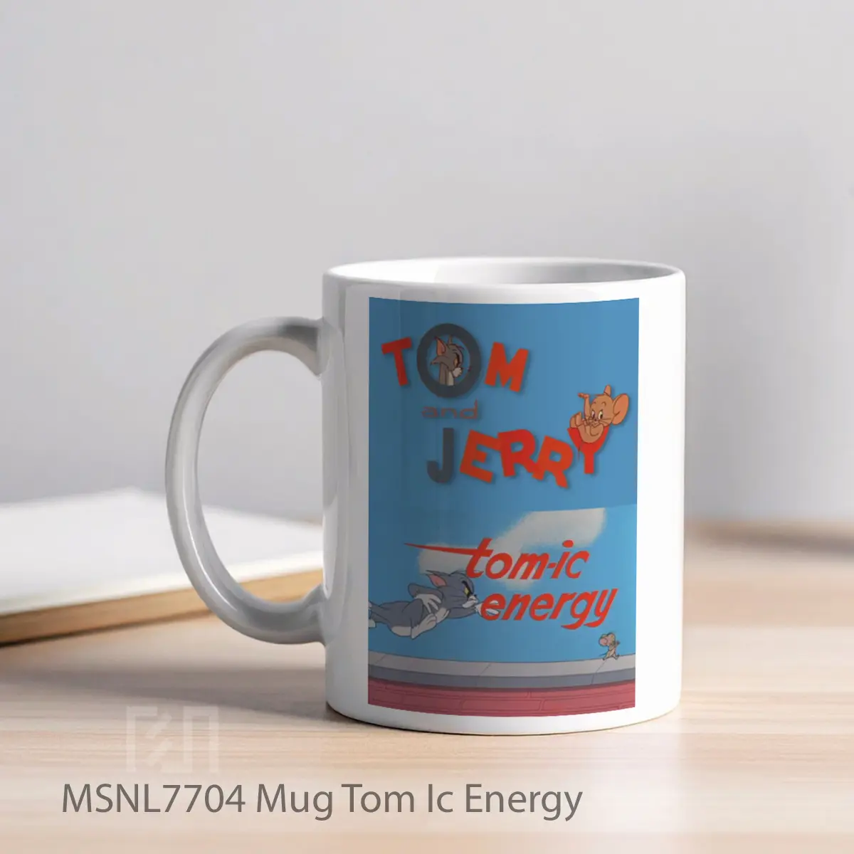 Mug Tom Ic Energy Gelas Keramik Tema Film MSNL7704 - Tampak Kiri