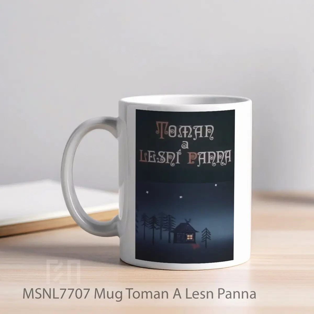 Mug Toman A Lesn Panna Gelas Keramik Tema Film MSNL7707 - Tampak Kiri