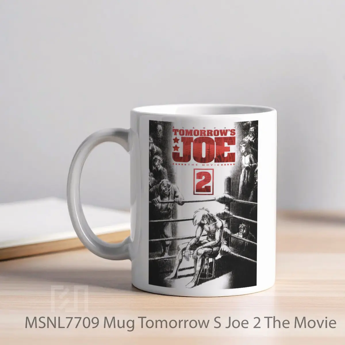 Mug Tomorrow S Joe 2 The Movie Gelas Keramik Tema Film MSNL7709 - Tampak Kiri