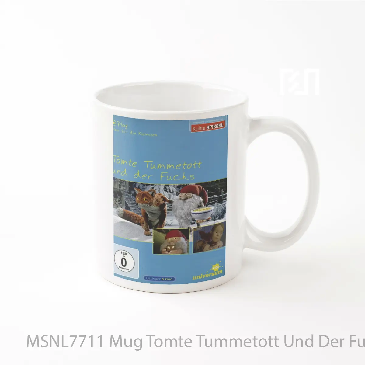 Mug Tomte Tummetott Und Der Fuchs Gelas Keramik Tema Film MSNL7711