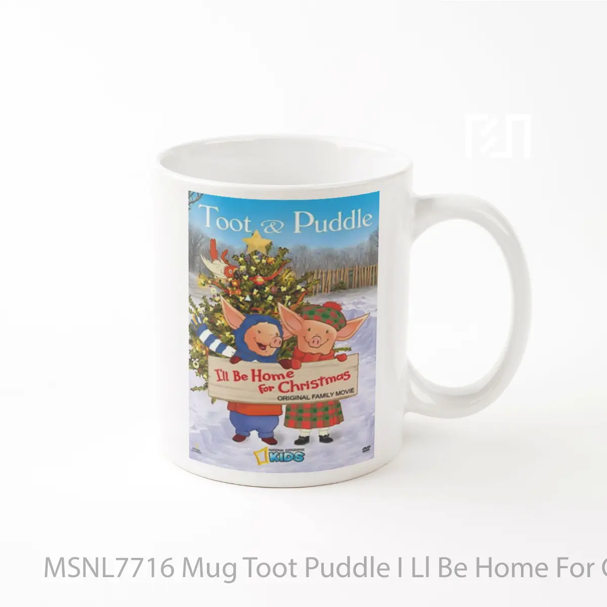 Mug Toot Puddle I Ll Be Home For Christmas Gelas Keramik Tema Film MSNL7716