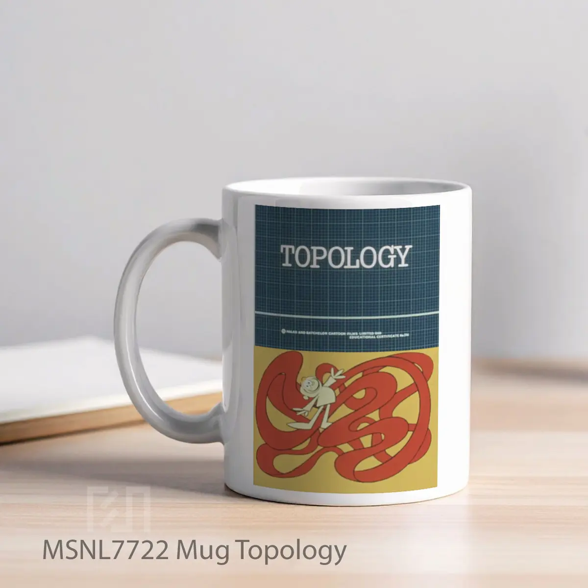Mug Topology Gelas Keramik Tema Film MSNL7722 - Tampak Kiri