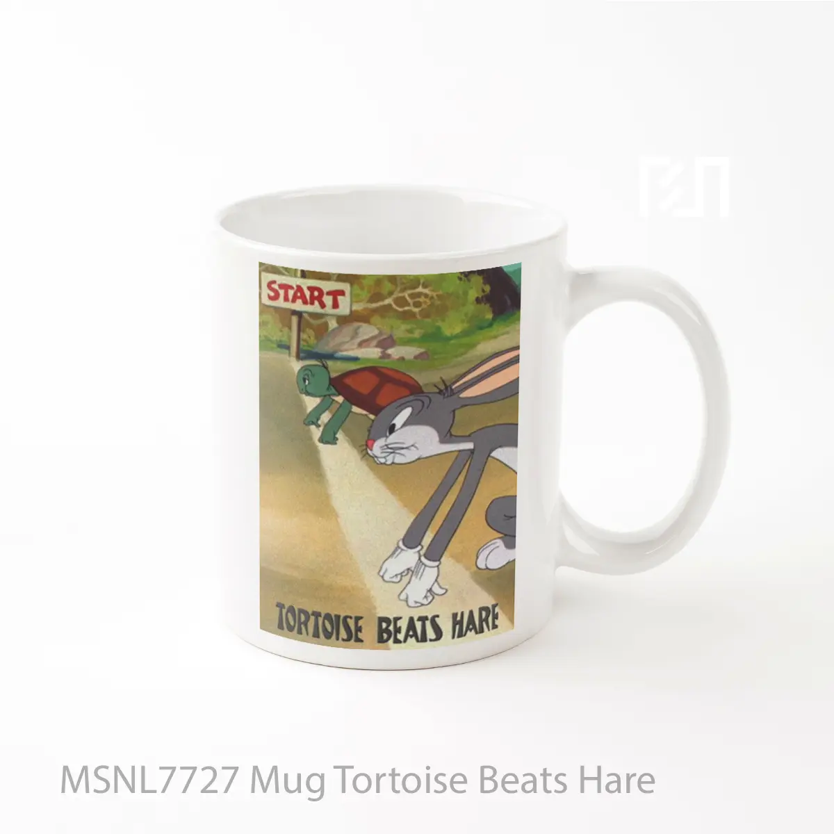 Mug Tortoise Beats Hare Gelas Keramik Tema Film MSNL7727