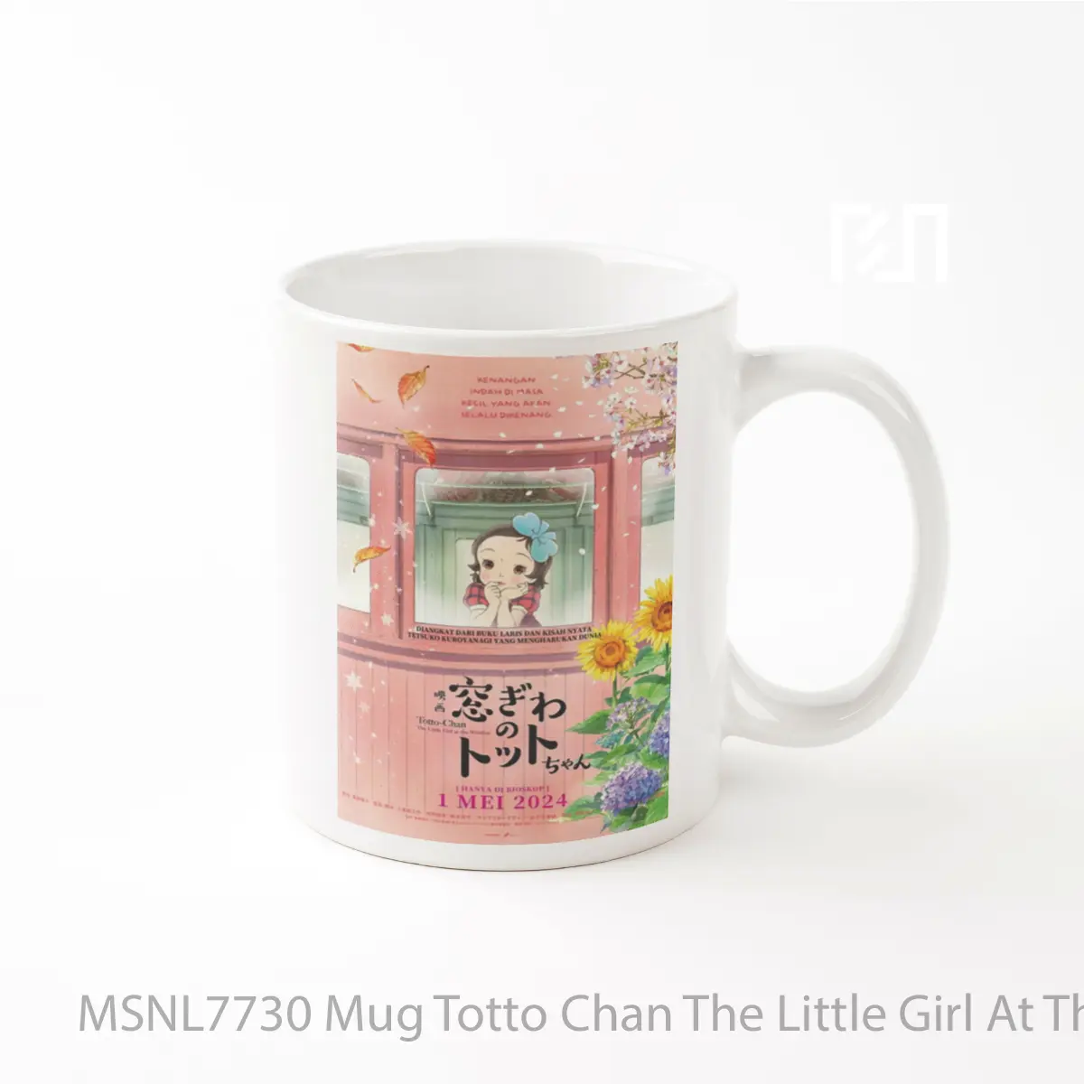 Mug Totto Chan The Little Girl At The Window Gelas Keramik Tema Film MSNL7730