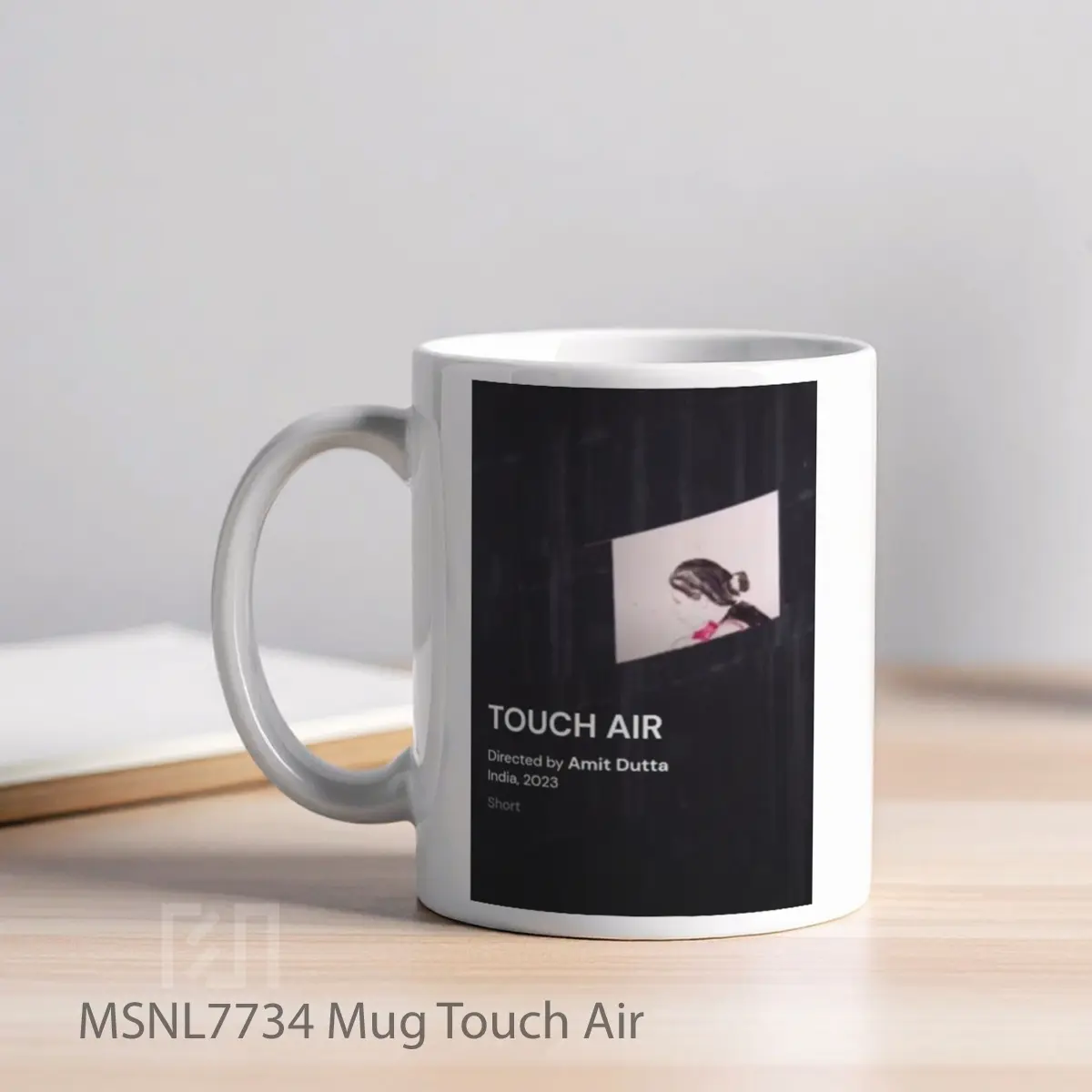 Mug Touch Air Gelas Keramik Tema Film MSNL7734 - Tampak Kiri