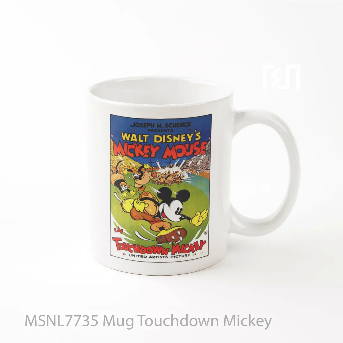 Mug Touchdown Mickey Gelas Keramik Tema Film MSNL7735