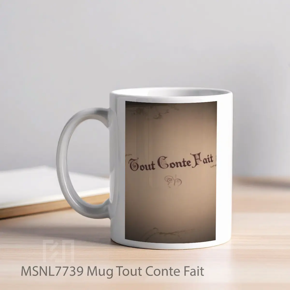 Mug Tout Conte Fait Gelas Keramik Tema Film MSNL7739 - Tampak Kiri