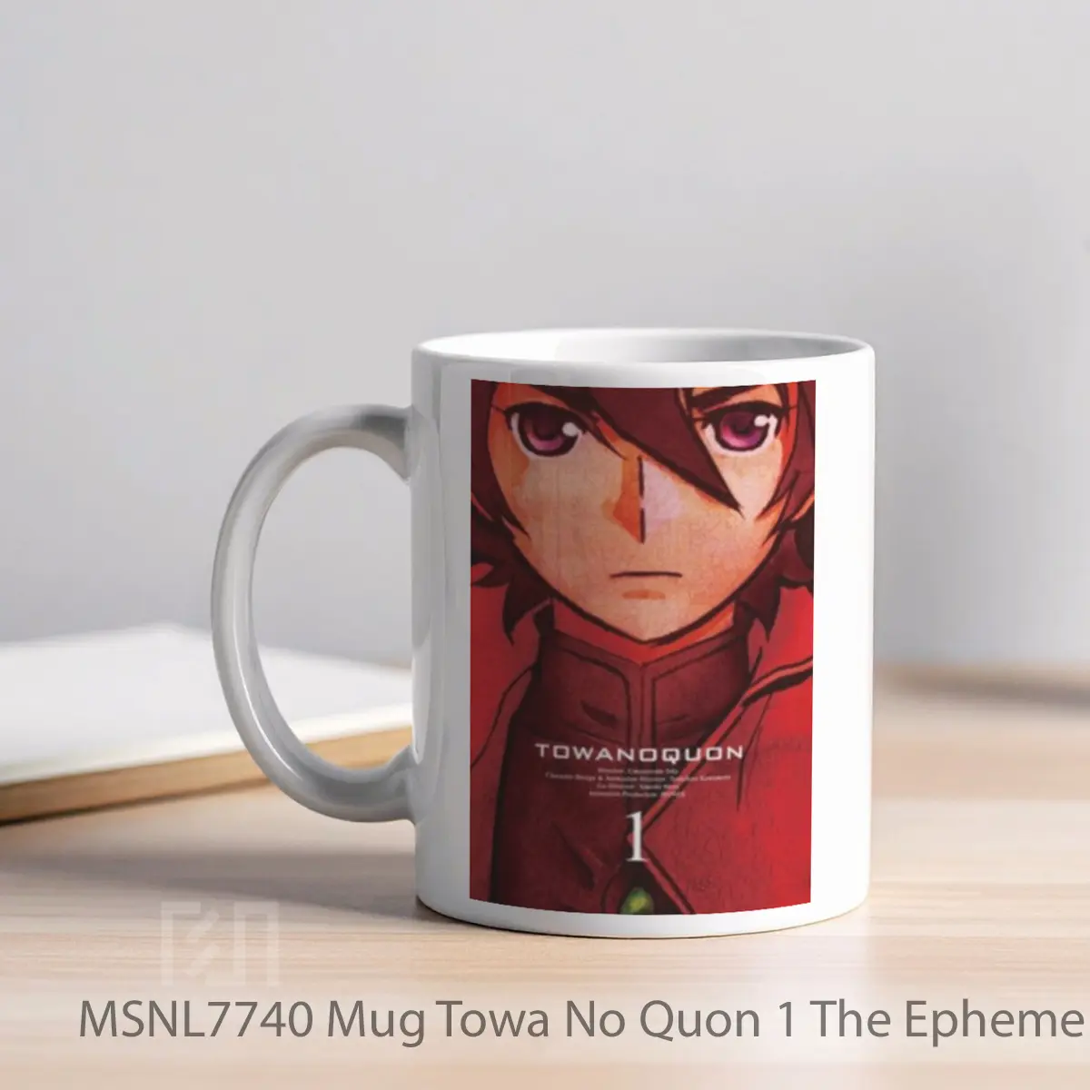 Mug Towa No Quon 1 The Ephemeral Petals Gelas Keramik Tema Film MSNL7740 - Tampak Kiri