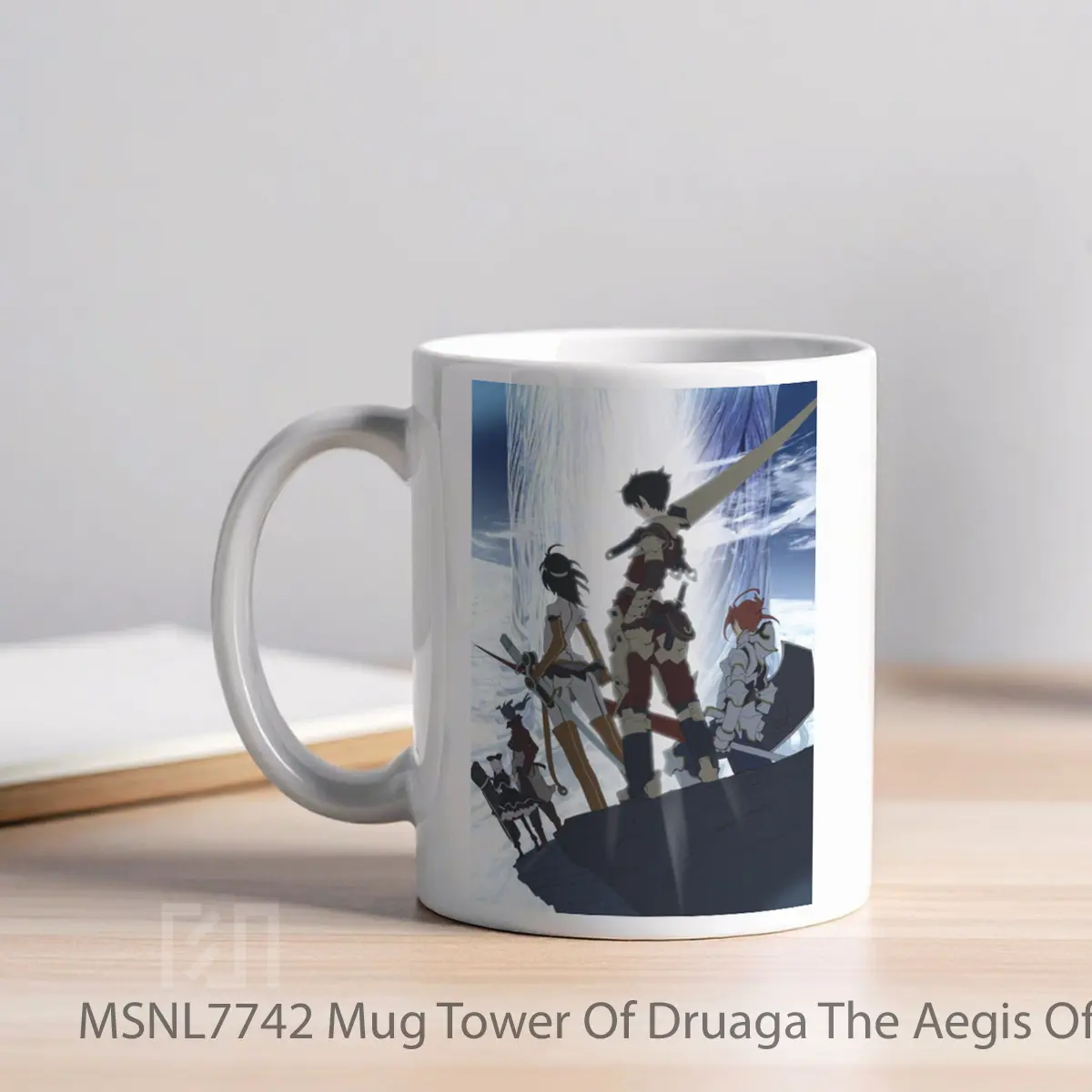 Mug Tower Of Druaga The Aegis Of Uruk Jil S Adventure Gelas Keramik Tema Film MSNL7742 - Tampak Kiri