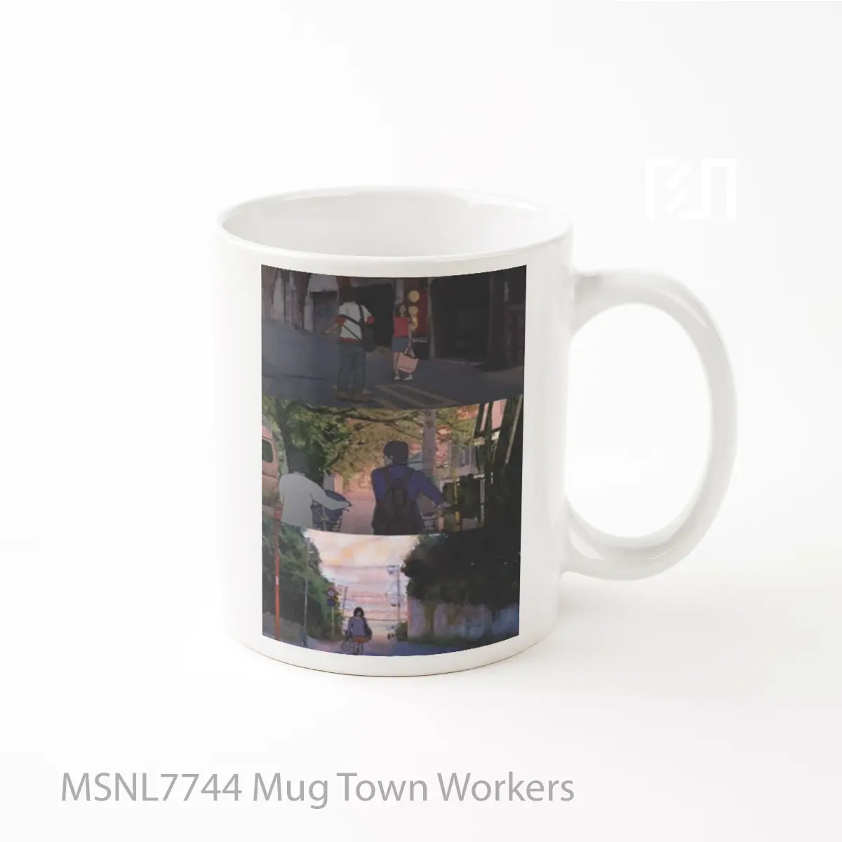 Mug Town Workers Gelas Keramik Tema Film MSNL7744