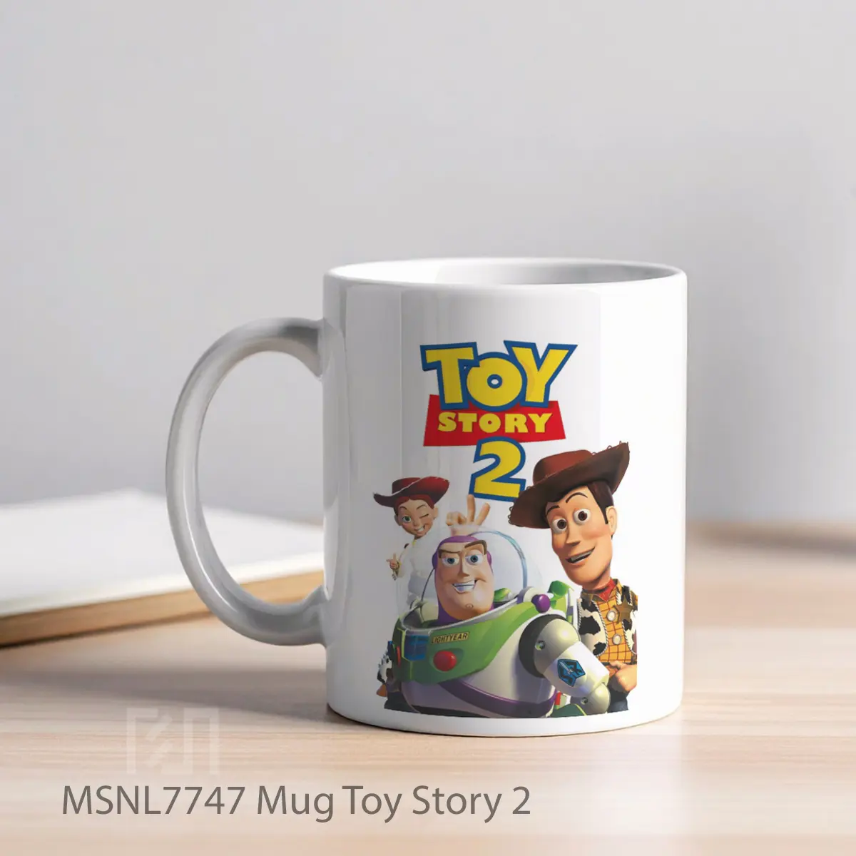 Mug Toy Story 2 Gelas Keramik Tema Film MSNL7747 - Tampak Kiri
