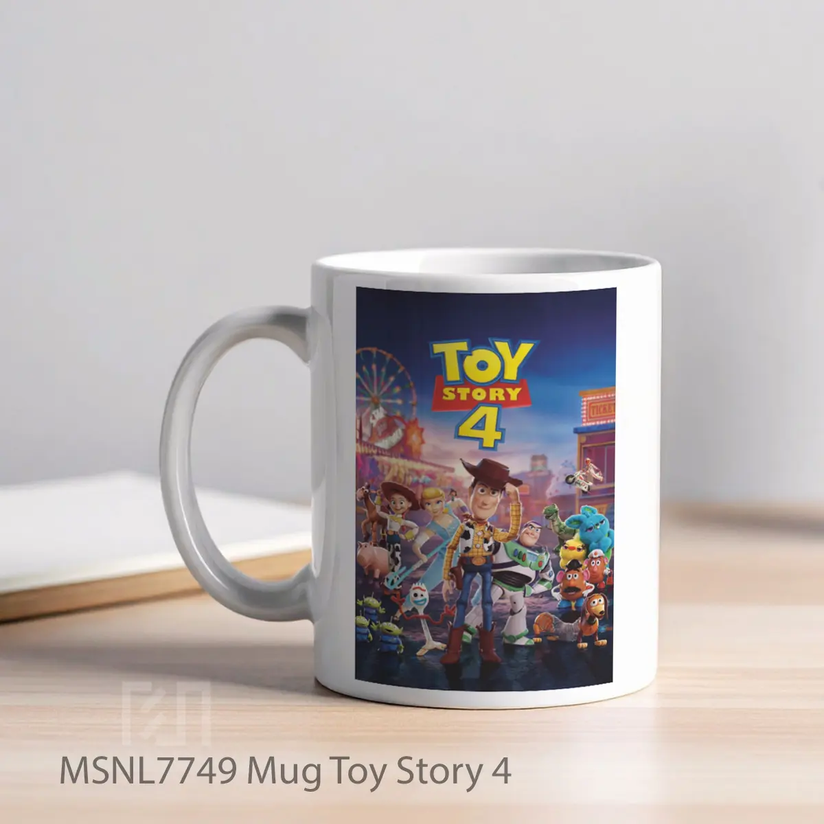 Mug Toy Story 4 Gelas Keramik Tema Film MSNL7749 - Tampak Kiri