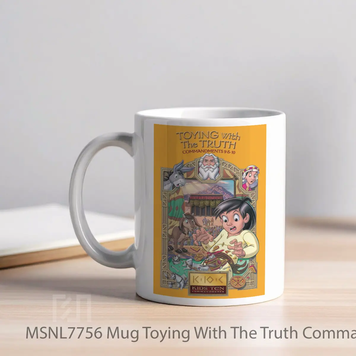 Mug Toying With The Truth Commandments 9 10 Gelas Keramik Tema Film MSNL7756 - Tampak Kiri
