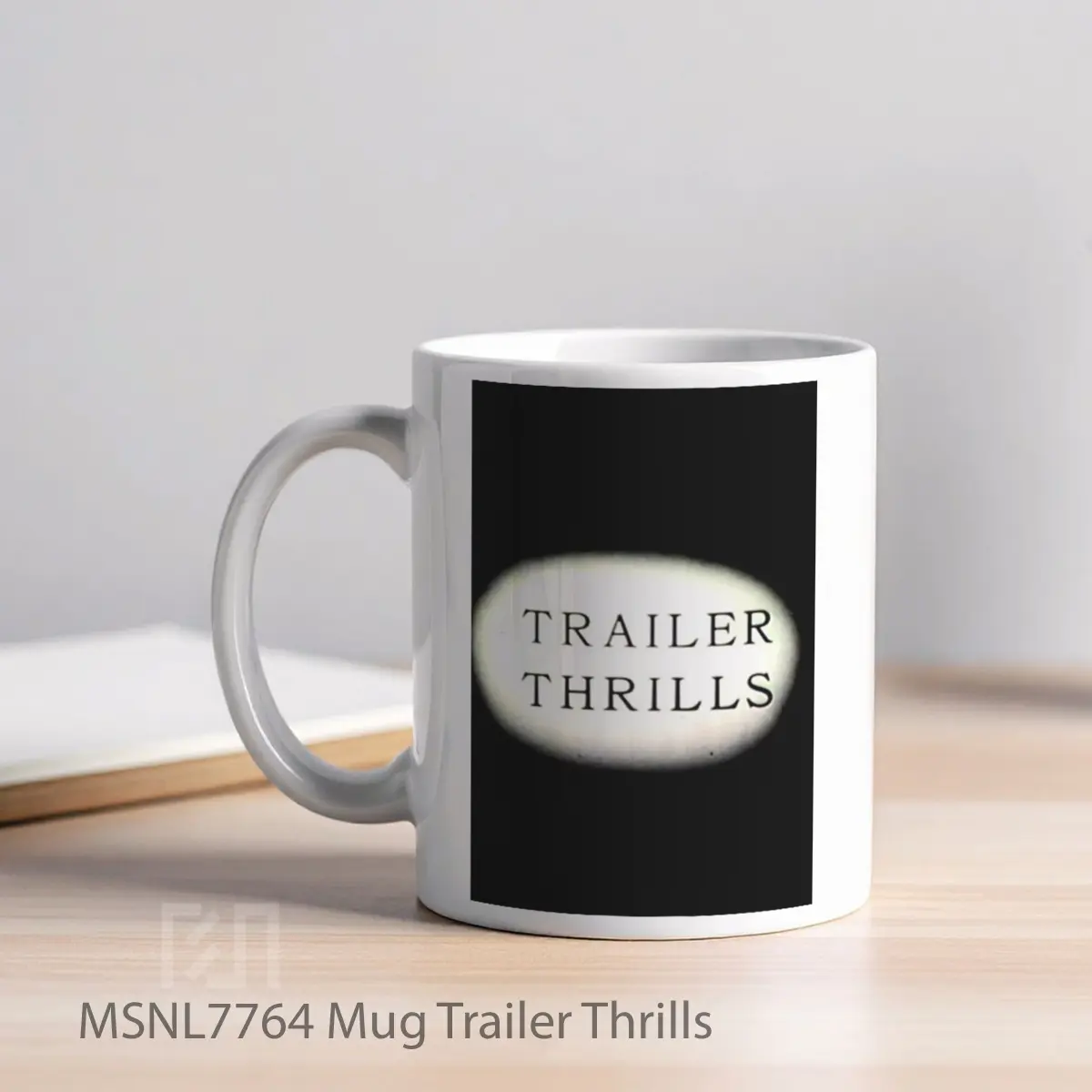 Mug Trailer Thrills Gelas Keramik Tema Film MSNL7764 - Tampak Kiri