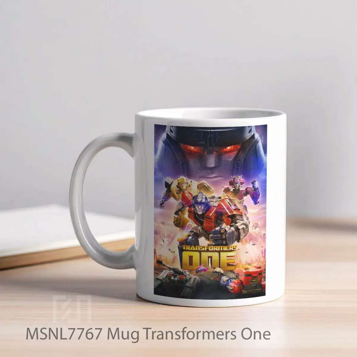 Mug Transformers One Gelas Keramik Tema Film MSNL7767 - Tampak Kiri