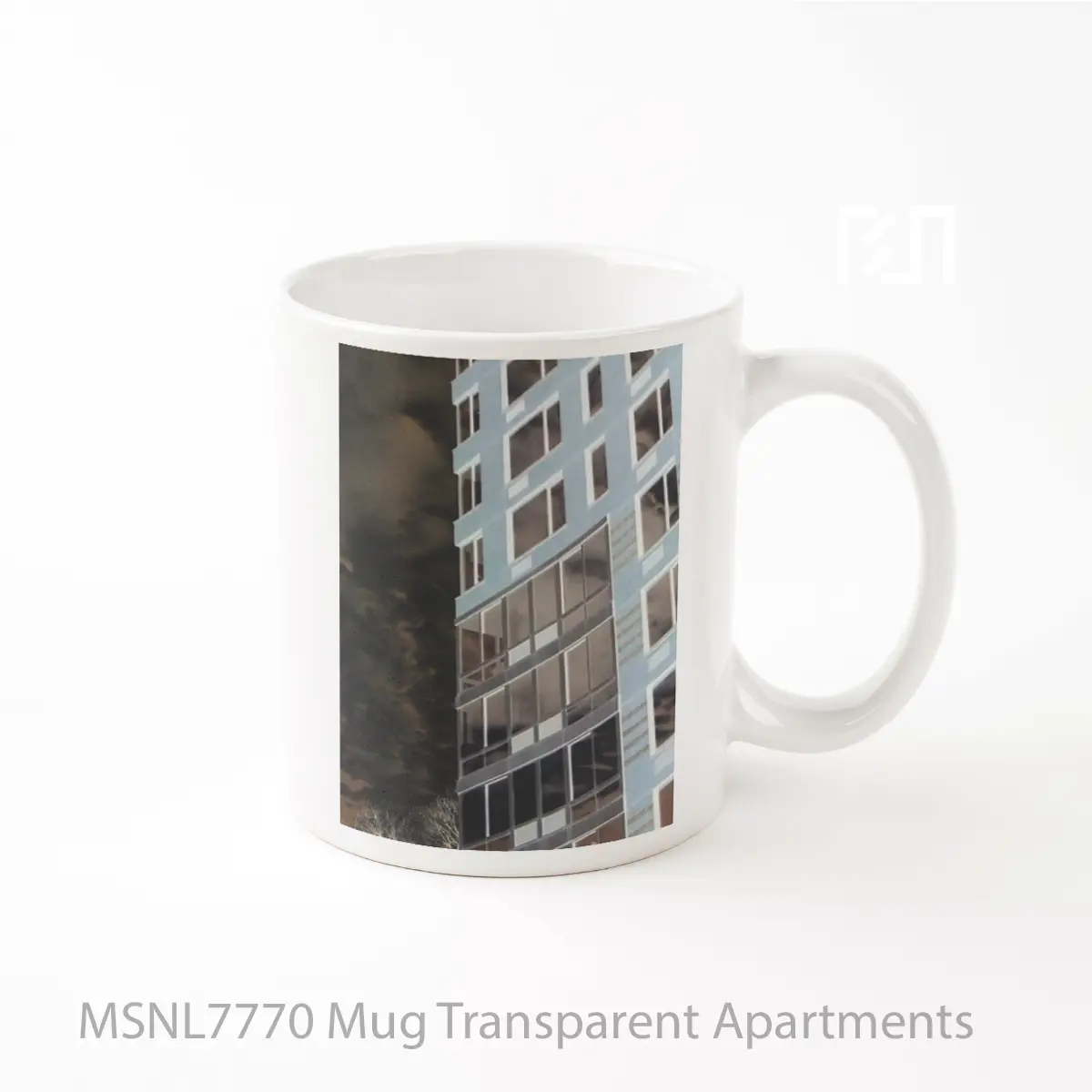 Mug Transparent Apartments Gelas Keramik Tema Film MSNL7770