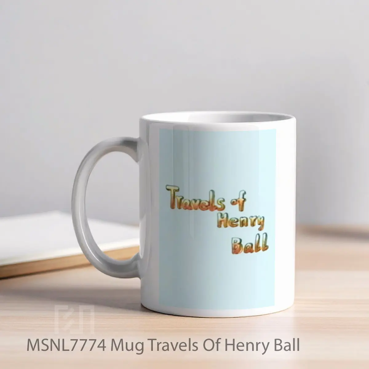 Mug Travels Of Henry Ball Gelas Keramik Tema Film MSNL7774 - Tampak Kiri