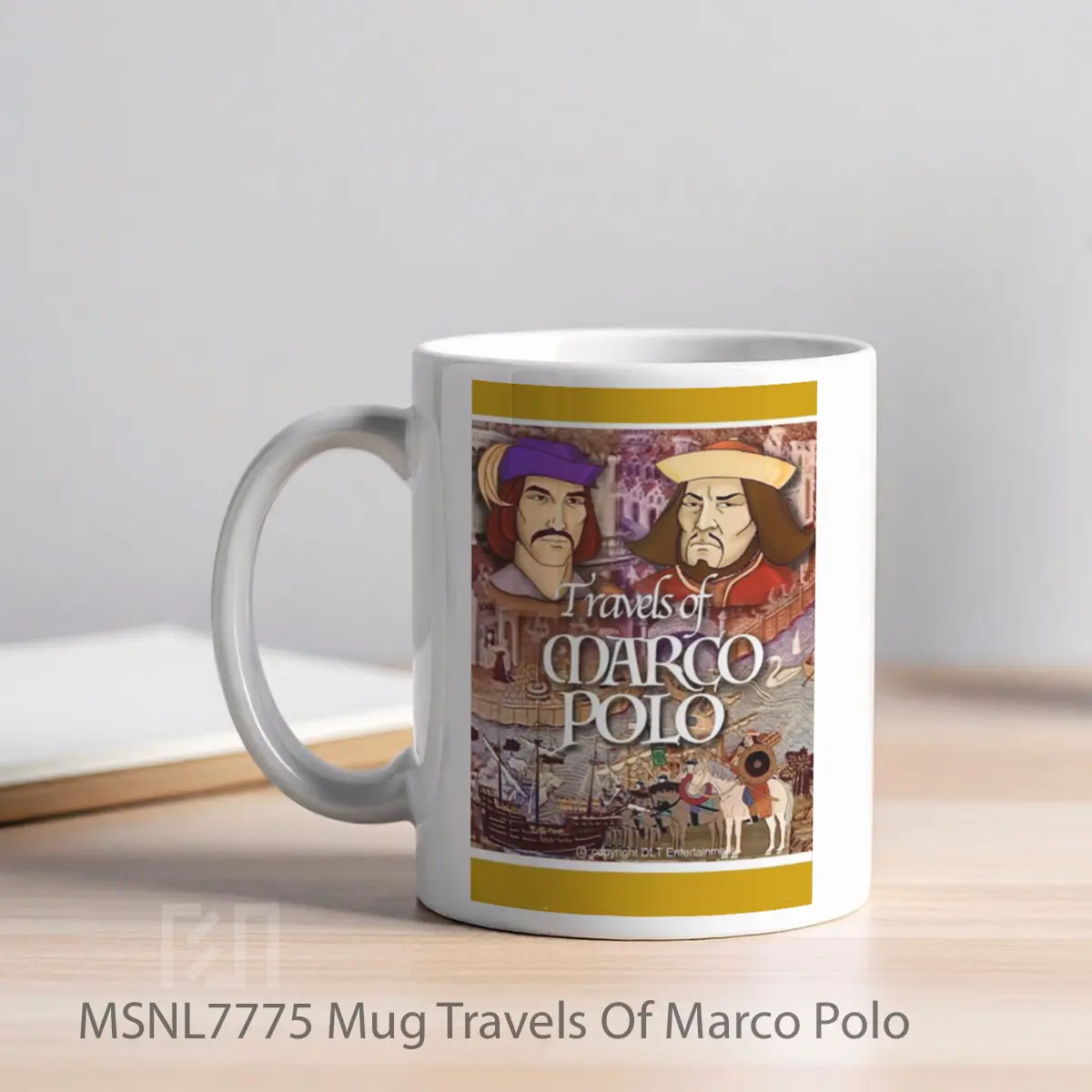 Mug Travels Of Marco Polo Gelas Keramik Tema Film MSNL7775 - Tampak Kiri