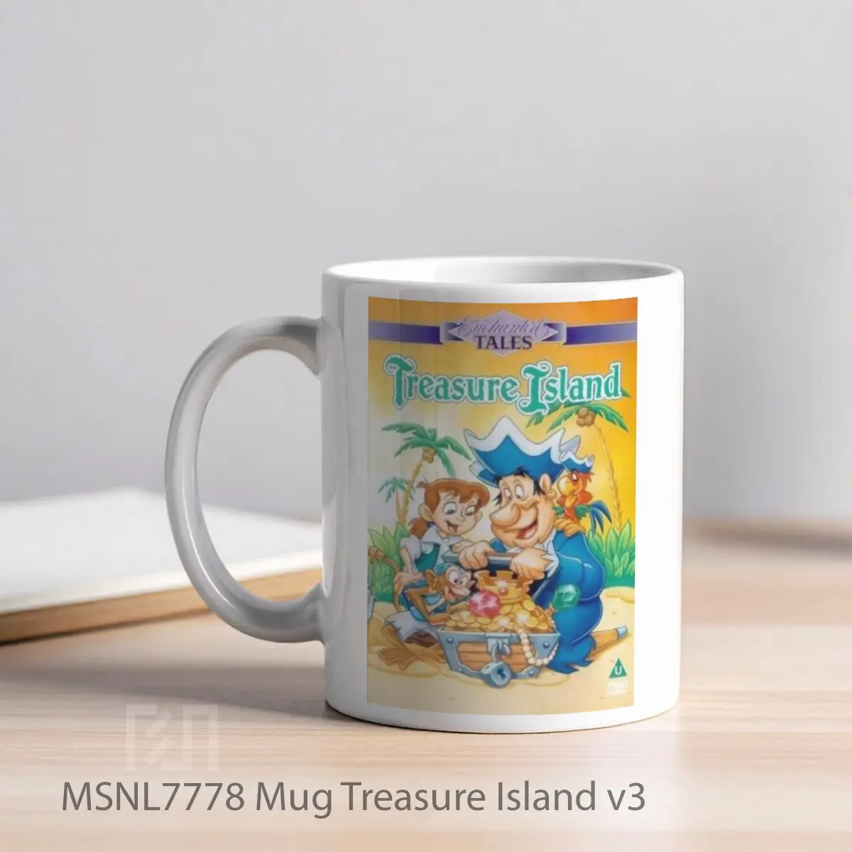 Mug Treasure Island V3 Gelas Keramik Tema Film MSNL7778 - Tampak Kiri