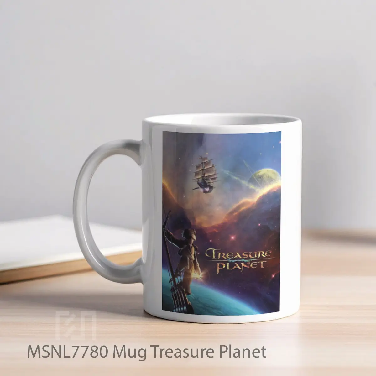 Mug Treasure Planet Gelas Keramik Tema Film MSNL7780 - Tampak Kiri