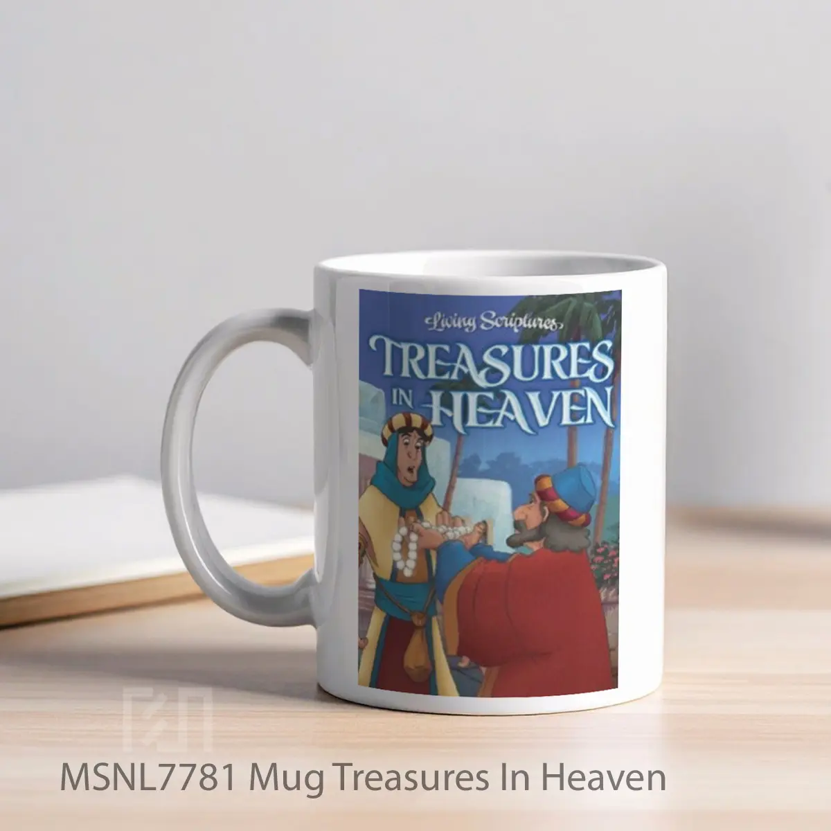 Mug Treasures In Heaven Gelas Keramik Tema Film MSNL7781 - Tampak Kiri