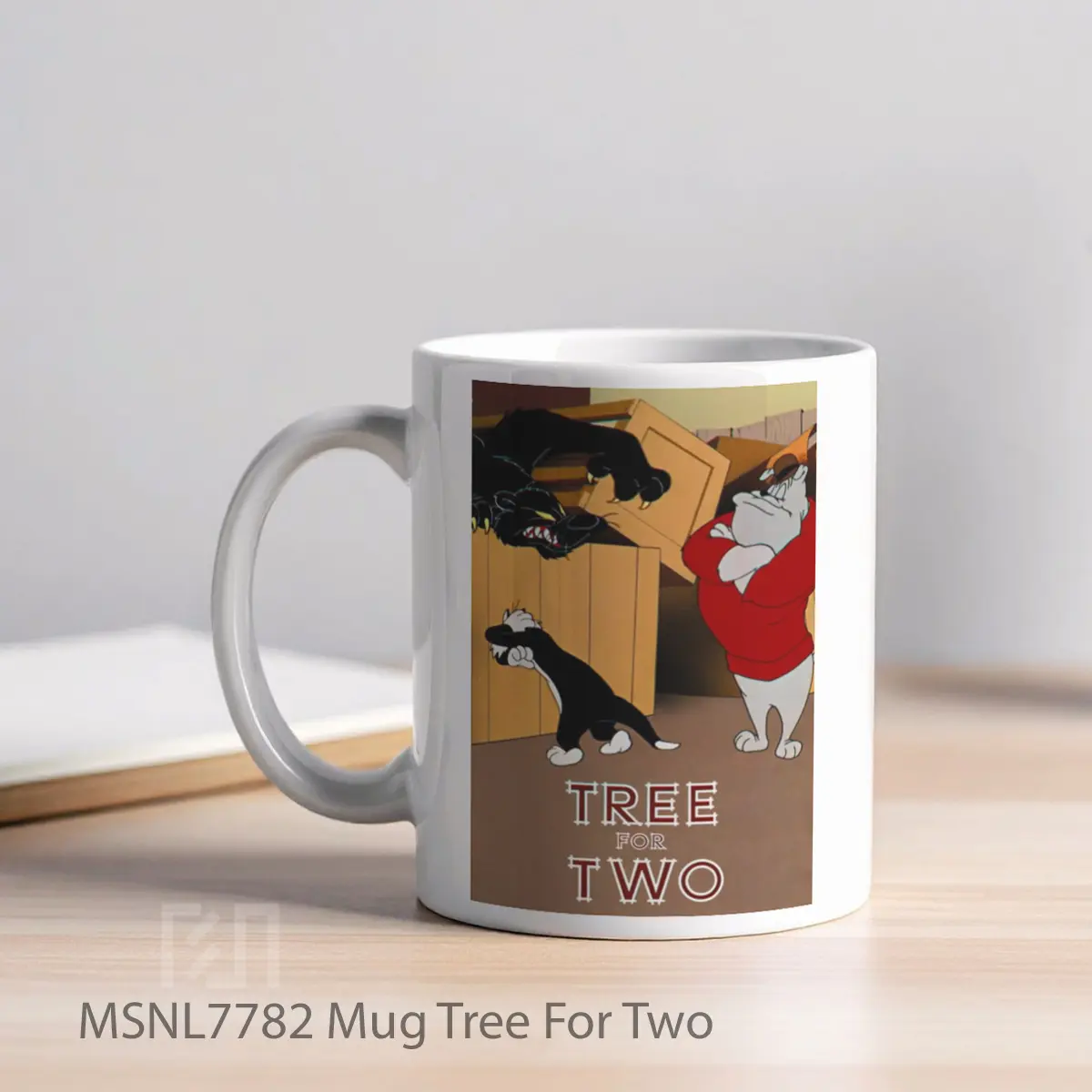 Mug Tree For Two Gelas Keramik Tema Film MSNL7782 - Tampak Kiri