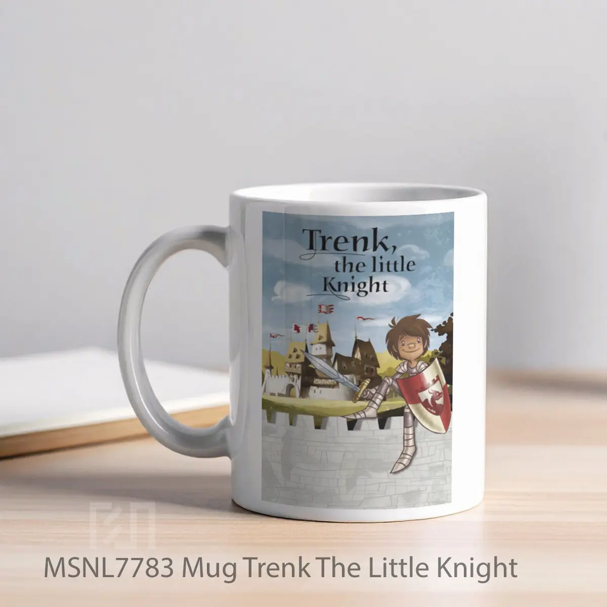 Mug Trenk The Little Knight Gelas Keramik Tema Film MSNL7783 - Tampak Kiri