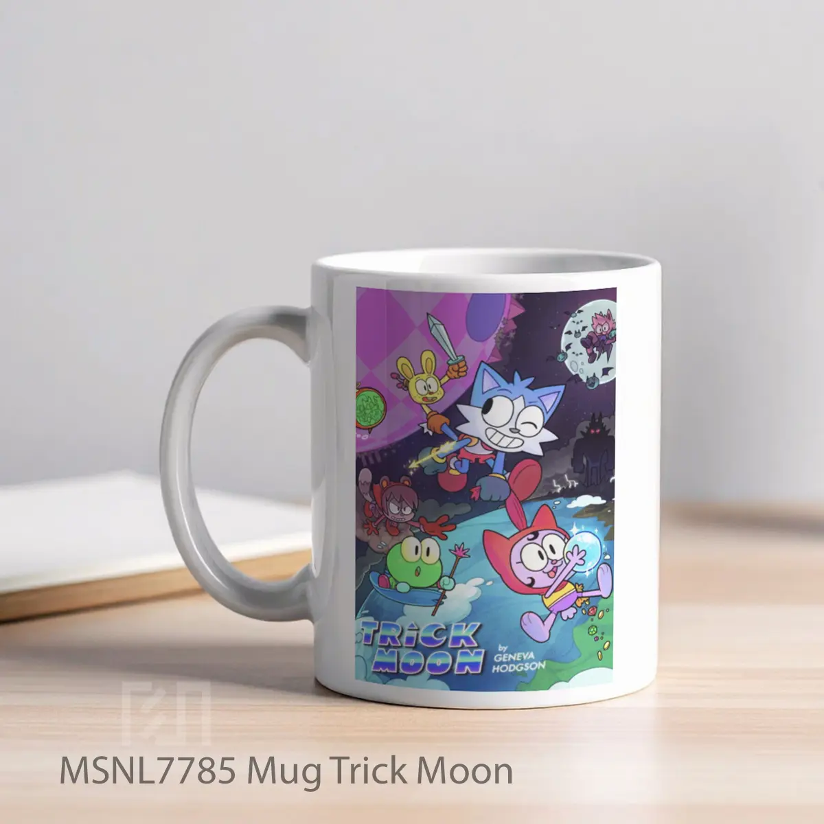 Mug Trick Moon Gelas Keramik Tema Film MSNL7785 - Tampak Kiri