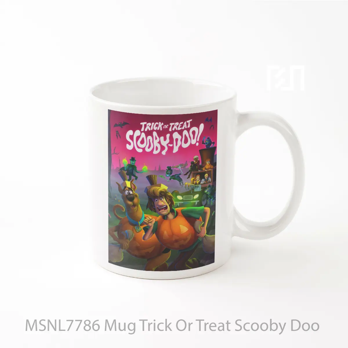 Mug Trick Or Treat Scooby Doo Gelas Keramik Tema Film MSNL7786