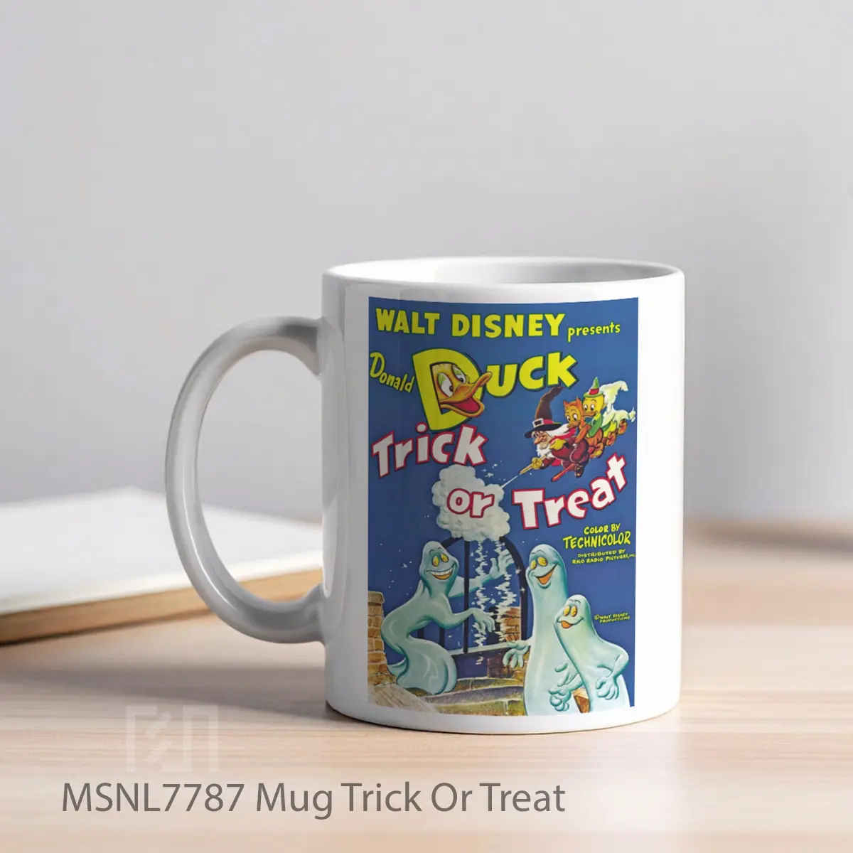 Mug Trick Or Treat Gelas Keramik Tema Film MSNL7787 - Tampak Kiri
