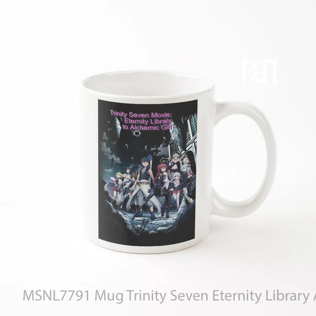 Mug Trinity Seven Eternity Library Alchemic Girl Gelas Keramik Tema Film MSNL7791