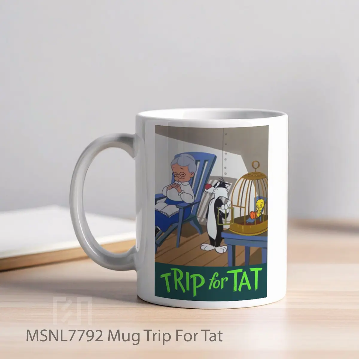 Mug Trip For Tat Gelas Keramik Tema Film MSNL7792 - Tampak Kiri