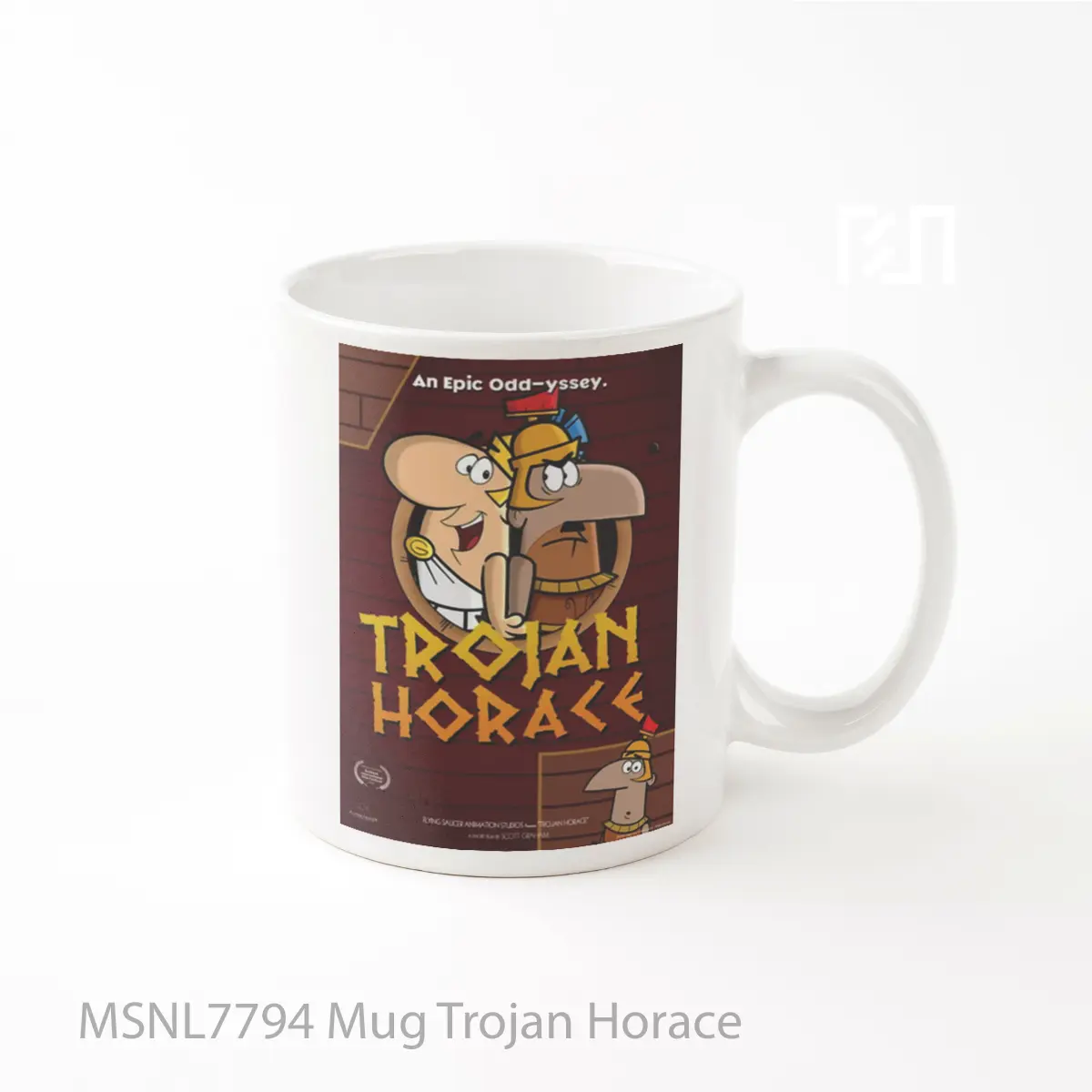 Mug Trojan Horace Gelas Keramik Tema Film MSNL7794