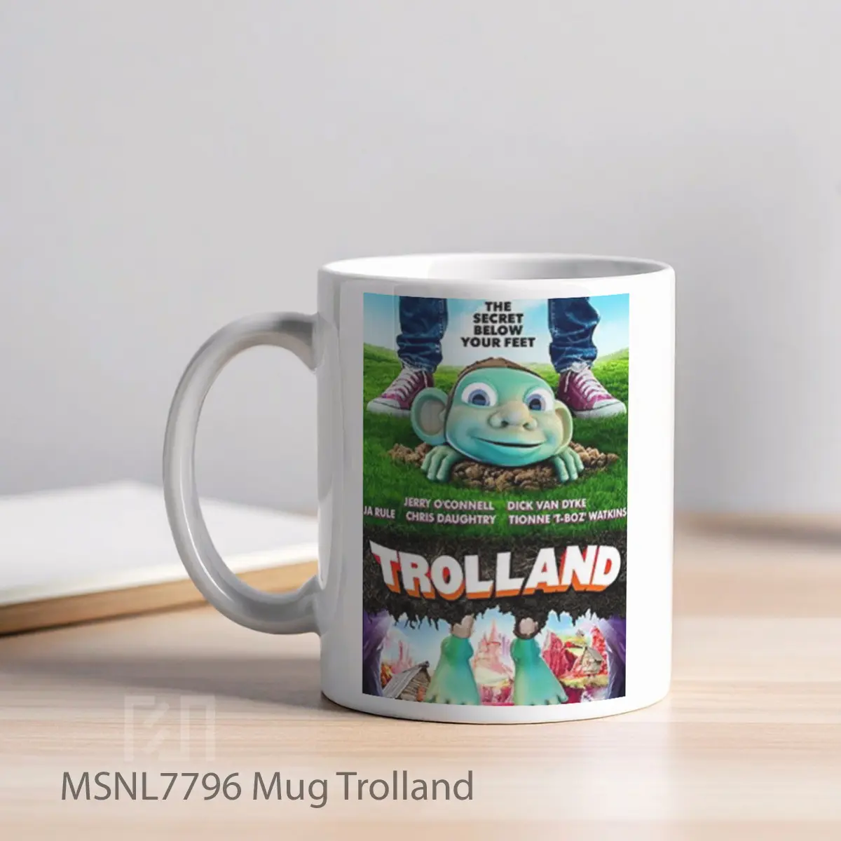 Mug Trolland Gelas Keramik Tema Film MSNL7796 - Tampak Kiri