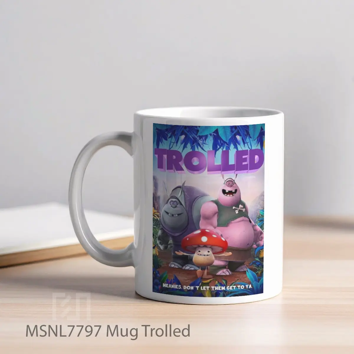 Mug Trolled Gelas Keramik Tema Film MSNL7797 - Tampak Kiri