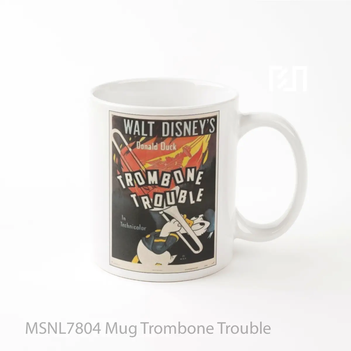 Mug Trombone Trouble Gelas Keramik Tema Film MSNL7804