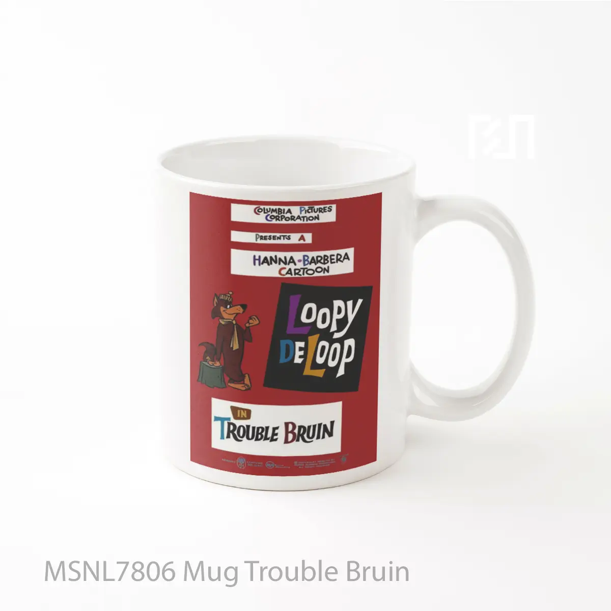 Mug Trouble Bruin Gelas Keramik Tema Film MSNL7806