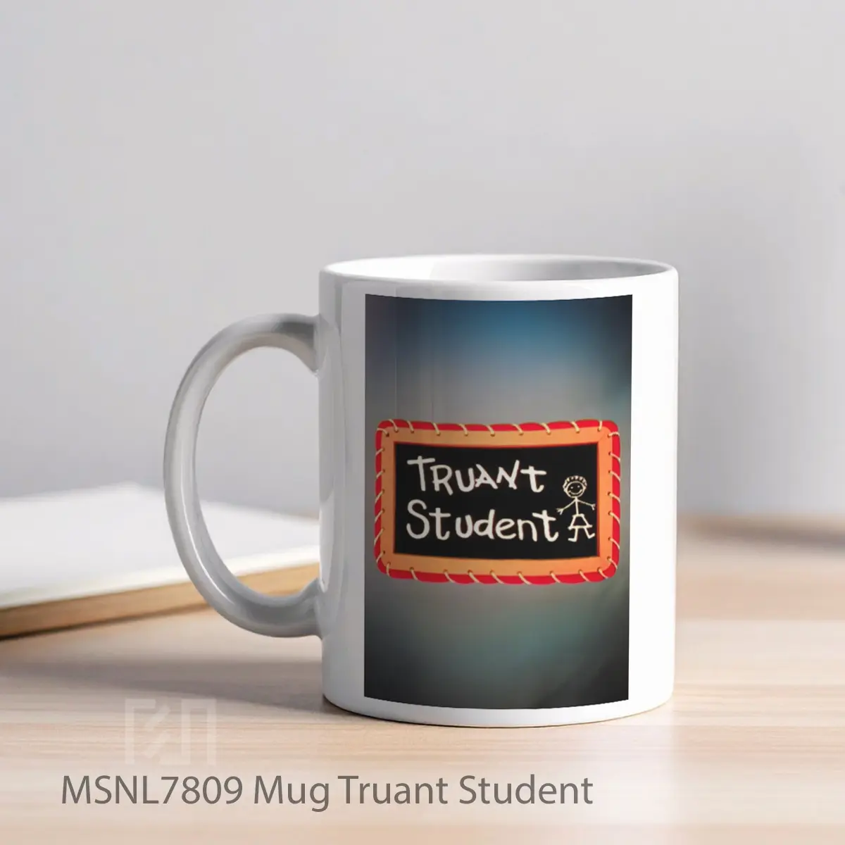 Mug Truant Student Gelas Keramik Tema Film MSNL7809 - Tampak Kiri