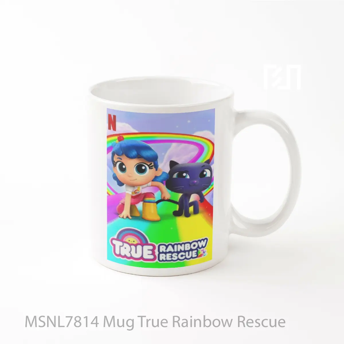Mug True Rainbow Rescue Gelas Keramik Tema Film MSNL7814