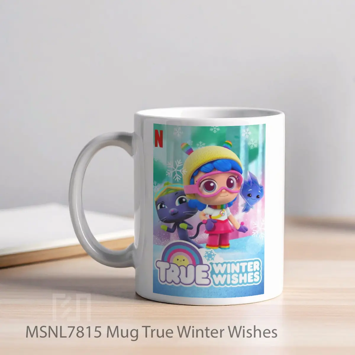 Mug True Winter Wishes Gelas Keramik Tema Film MSNL7815 - Tampak Kiri