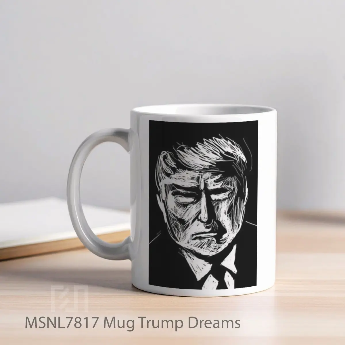Mug Trump Dreams Gelas Keramik Tema Film MSNL7817 - Tampak Kiri