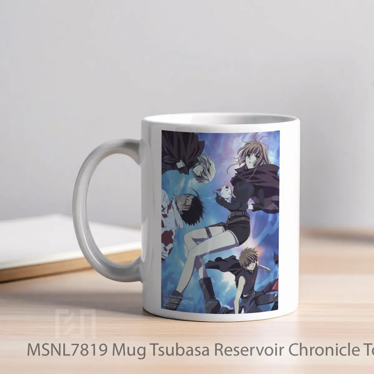 Mug Tsubasa Reservoir Chronicle Tokyo Revelations Gelas Keramik Tema Film MSNL7819 - Tampak Kiri