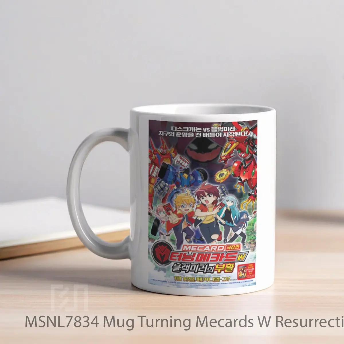 Mug Turning Mecards W Resurrection Of The Black Mirror Gelas Keramik Tema Film MSNL7834 - Tampak Kiri